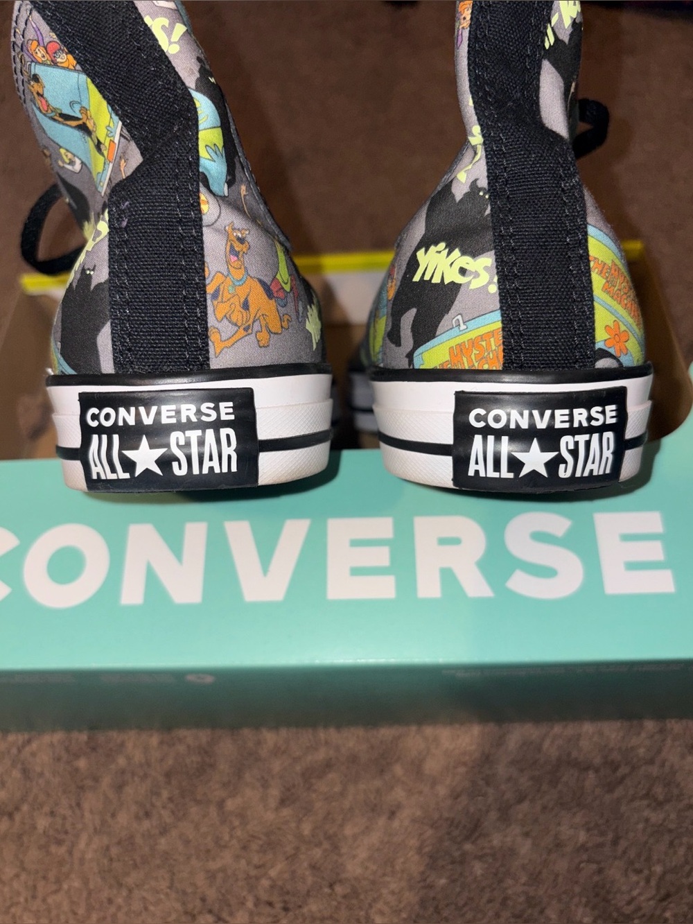 Converse Scooby-Doo Graphic High-Top Sneaker in Black and Gray - Picture 2 of 7